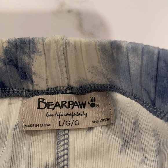 NWOT BEARPAW PIJAMA SET TIE DIE STRIPES - Picture 7 of 7